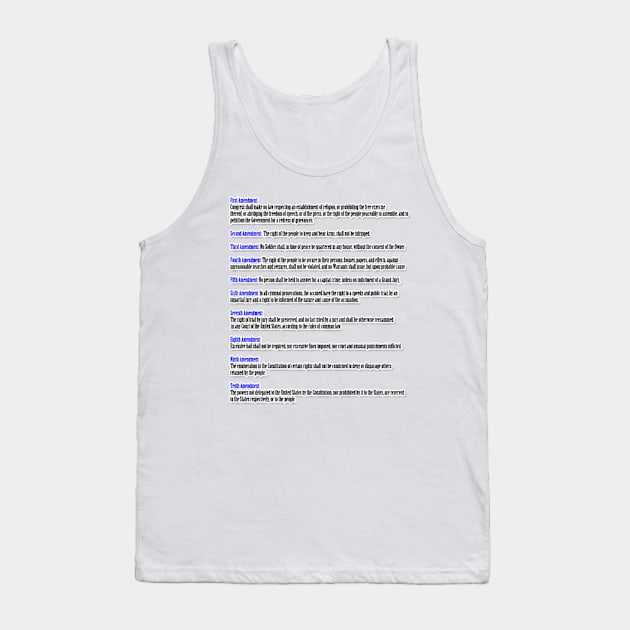 Bill Of Rights Tank Top by Magic